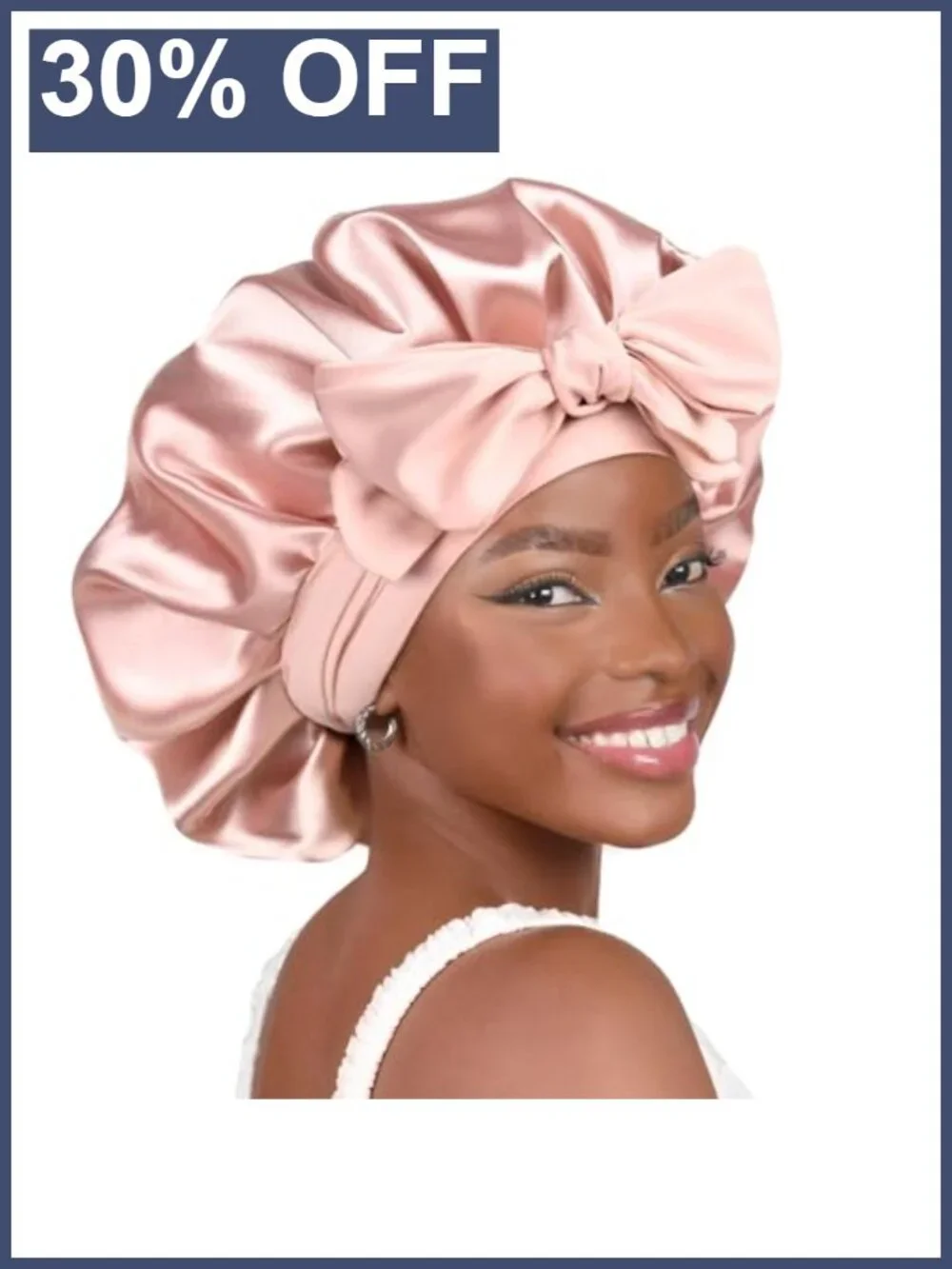 Adjustable Silk Bonnet for Sleeping Women Double Layer Satin Bonnet Reduce